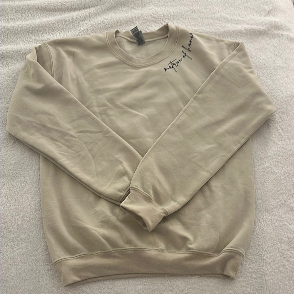 Neutral Beige Men's Sweater